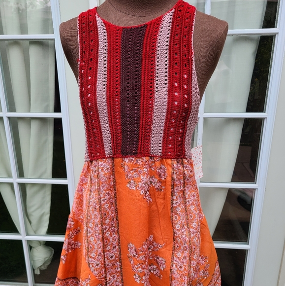 Free People Katie Crochet Bodice Dress - Picture 2 of 7